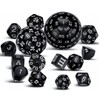 Dice Dice Set D100 Dice Polyhedral Dice Set Black D100