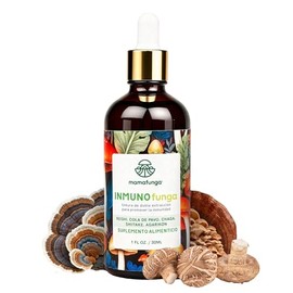 InmunoFunga - Extracto de 5 Hongos | Tintura de Doble Extracción con Reishi, Chaga y Cola de Pavo | Complemento Nutricional para el Estilo de Vida Act