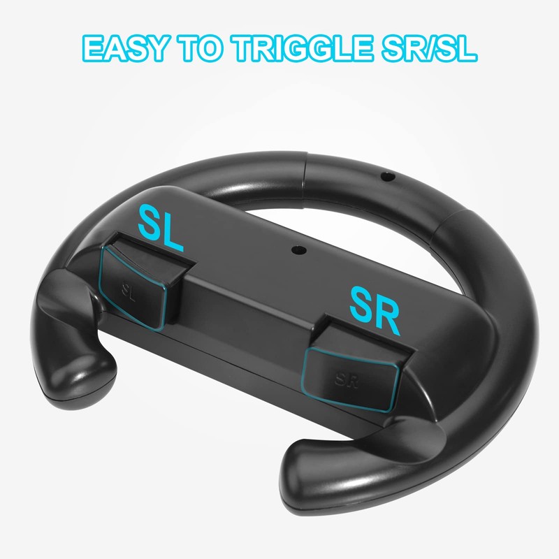 JoyHood Steering Wheel Compatible with Switch/Switch OLED Joy-Con Controller [2