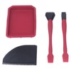 4Pcs Silicone Glue Kit 2 Brush 1 Comb and 1