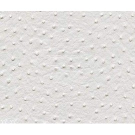 Mybecca White Pearl Ostrich Vinyl 54" Wide Textured Faux Leather Great for Upholstery & Bags Sold by The Yard
