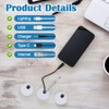 3 PCS 1-1/2 Inch White Desk Grommet, Computer Cord Grommet