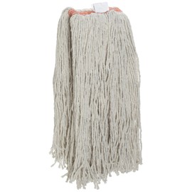 Rubbermaid Commercial Products Cut End Cotton Mop Head Replacement/Refill, 32-Ounces, White, Heavy Duty Cotton Industrial Wet Mop For Floor Cleaning Office/School/Stadium/Restaurant