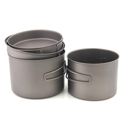 TOAKS Titanium Pot Camp Cookware Combo Set CMB-1350-900 CMB-1600-1300 (CMB-1600-1300)