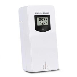 Newentor Outdoor Sensor for Weather Station Wireless Sensor Outdoor Thermometer Hygrometer Only Compatible with Weather Station FJ3378 & FJ3883B, White (Outdoor Sensor Only)