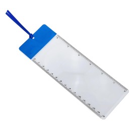 Meuey Lyot Ultra-Thin 3X Bookmark Magnifiers blue-4PCS