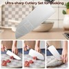 Knife Set, Kitchen Knife Set with Block, 6 Pieces Professional