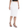 Urban CoCo Women's High Waist Stretch Pencil Skirt Knee Length