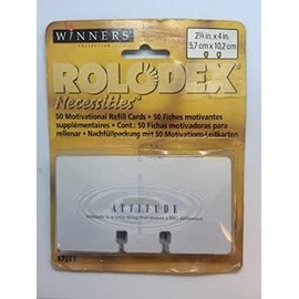 Rolodex Motivational Refill Cards, 50 Cards, 2 1/4 in. x 4 in., (67581)