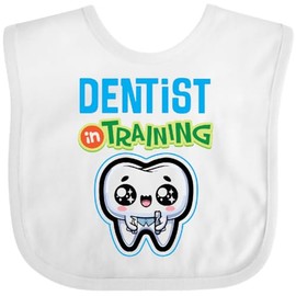 inktastic Future Dentist in Training Baby Bib White 4305a