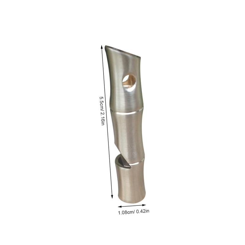 Kisangel 1pc High Decibel Brass Whistle Survival Whistle Emergency Whistle