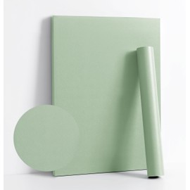 Dimoon 78.7''x17.7'' Green Peel and Stick Wallpaper Contact Paper Modern Self Adhesive Wall Paper Removable Renter Friendly Textured Solid Color Shelf Cabinet Vinyl Roll (78.7''x17.7'',Light Green)