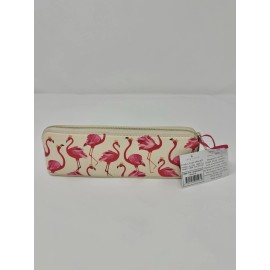 Sara Miller Pink Flamingo Make Up Bag Pencil Case Goodies Pouch W/ Zipper
