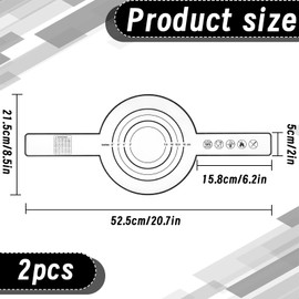 Set of 2 Baking Mat Bread, Bread Sling Mat, Reusable Sourdough Accessories, with Long Handle Sourdough Mat, Non-Stick Coating and Easy to Clean Bread Baking Accessories