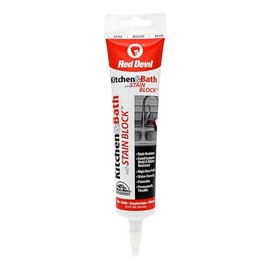 Red Devil 075522 Kitchen & Bath Stain Block Sealant, 1-Pack, Biscuit
