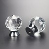 Yesmin Crystal Door Knobs,4 Pcs 30MM Crystal Drawer Carbinet Door