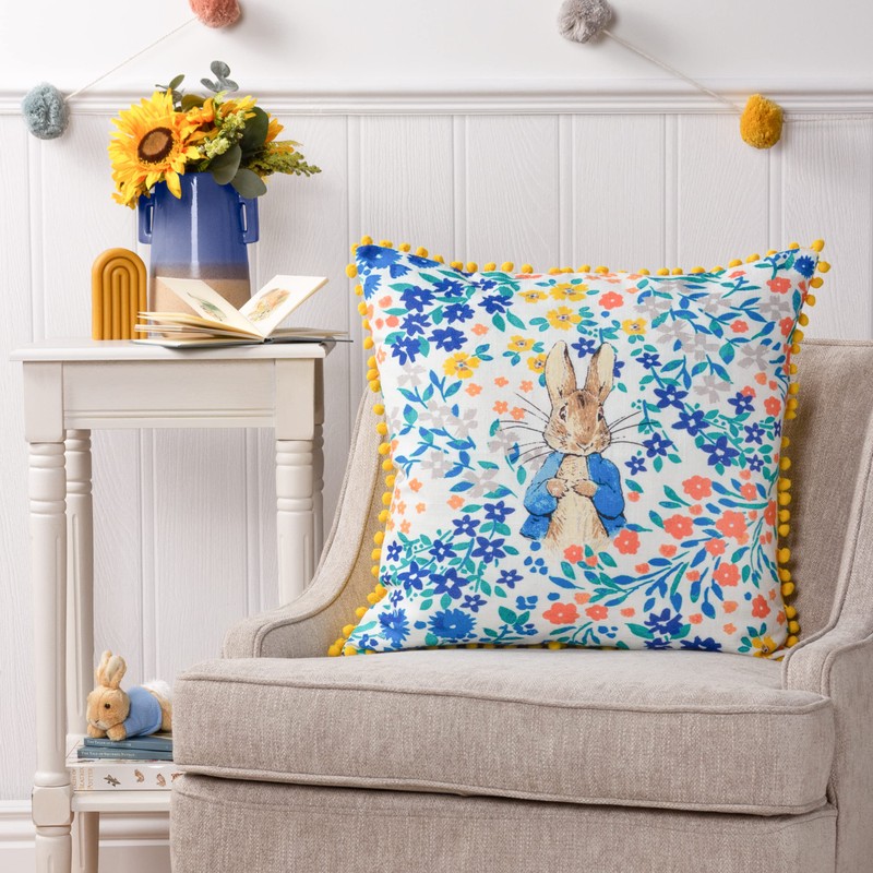 Peter Rabbit Florelli Cushion Cover, 45 x 45cm