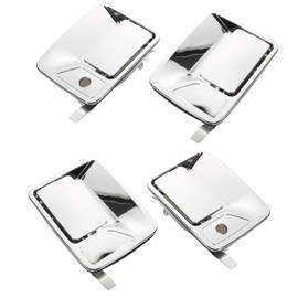 BDTKylin Chrome Exterior Door Handle fit for F250 F350 F450 F550 Super Duty Truck 1999-2016 Excursion 2000-2006 Outer Front and Rear Left Right Door Handles 7C3Z2522405AA FL 7C3Z2522404AA FR 4Pcs