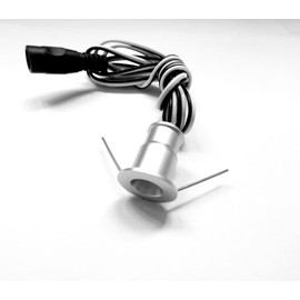 Getwefire Dimmable 3-5pcs/kits Recessed Installation DC12v 0.5W Mini LED Puck/Under Cabinet Lights,Mini LED Spotlight Downlight (Non Power) (Warm White, 5pcs Lights only)