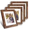 Hongkee 8x8 Picture Frames Set of 4, Made of Glass