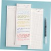 Operitacx Do List Notepad Calendar Notebook 3pcs Portable Writing Notepads