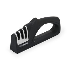 Farberware Edgekeeper 3 Stage Handheld Kitchen Knife Sharpener, Black