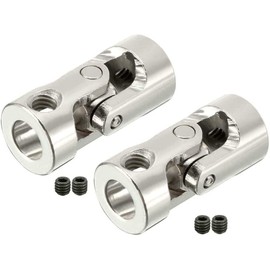 CENPEK 5pcs 4mm to 5mm Bore Motor Shaft Coupling Universal Joint Connector with Set Screws for RC Boat Car