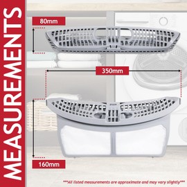 SPARES2GO Lint Fluff Filter Mesh Screen Cage for Grundig Tumble Dryer (2975680300)