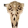 Schädel Stier edles indianisches Design 30 x 30 x 9