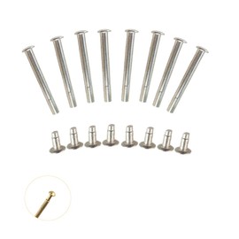 UtySty 8 Pack Folding Hand Fan Axle Rivet Nail and Nut Repair Kit 25mm/1inch Handheld Fans Solid Shaft Replacement Fastener for DIY Handmade Bamboo Paper Dried Flower Fan Accessories (25mm/1in)