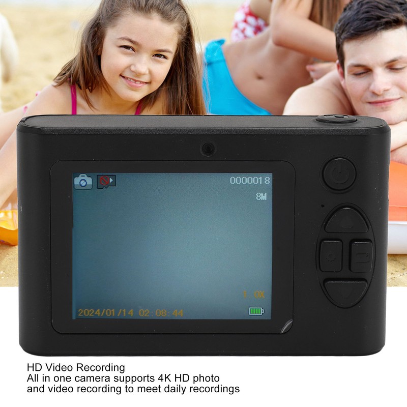 4K Digital Camera 48MP HD 16X Digital Zoom Autofocus Portable