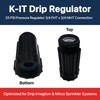 K-IT Drip Regulator - 25 PSI Hose Thread Pressure Regulator
