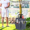 QIANAI Putzmittel Organizer, Reinigungskorb Mit Griff, Gartentasche Mit 6 Taschen,