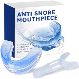 Anti Snoring Devices, Sleep Apnea Mouthpiece Snoring Aids for Men & Women Reusable Anti Snore Stopper Mouth Guard to Stop Snore Comfortable for All Mouth Types