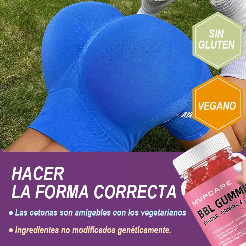 Mvpcare Bbl Gomitas Frenogreco Aguaje Crece Nalgas Pompis Comprobado Sin