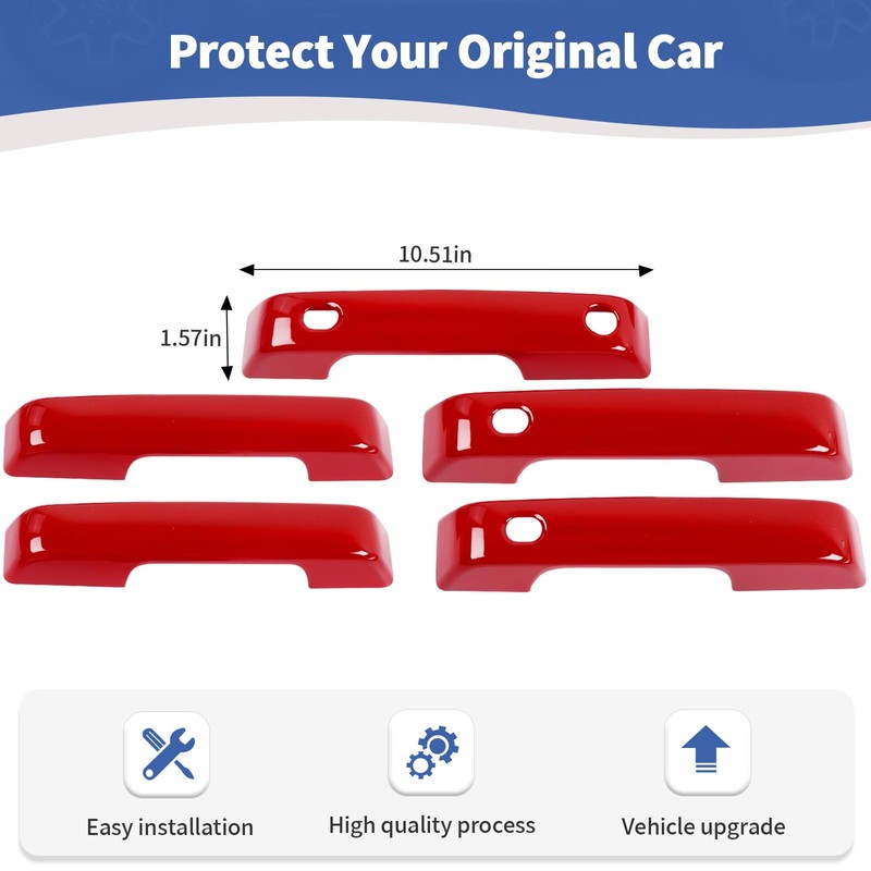 for Bronco Door Handle Cover Trim Fit for Ford Bronco
