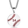 Rehoboth Baseball Jersey Number 14 Charms Cross Pendant Necklace for