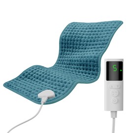 GYENNO Heating Pad for Back Period Cramps Neck Shoulder, 12''×24'' Electric Heating Pad with 9 Heat Settings Auto Shut-Off and Rapid Heating, Ideal Gift for Women Men