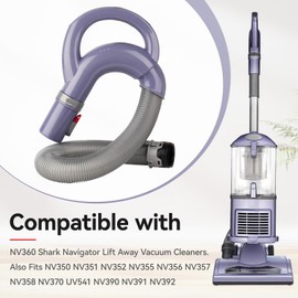 E.LUO Replacement Vacuum Hose - Compatible With Shark Hose Handle Part 350, NV351, NV352,NV355, NV356, NV357 and UV440