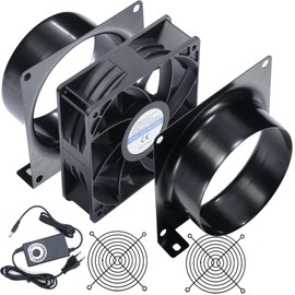 DC12V Duct Fan, Extractor Fan 100 mm Duct Adapter