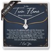 Promise 14k White Gold Necklace for Girlfriend | Romantic Birthday