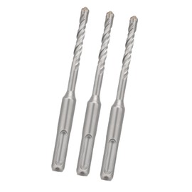 hsawbit SDS Plus Hammer Drill Bits 4mm x 110mm x 3, SDS Masonry Dill Bit Cross Tip Carbide Drill bit for Brick Walls, Concrete, Stone