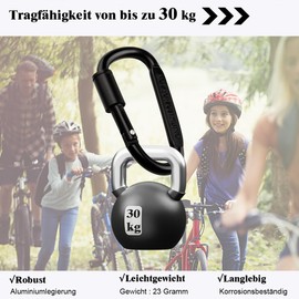 Ruayia Carabiner with Screw Cap (Pack of 4), Key Ring Carabiner, Aluminium Mini Screw Carabiner for Camping, Fishing, Hiking, Travel with 1 x Dog Whistle - Flattened