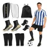 7 Calceta Antideslizantes Fútbol Y Manga Media Y Espinillera