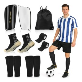 7 Calceta Antideslizantes Fútbol Y Manga Media Y Espinillera