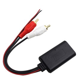 Universal Bluetooth AUX Receiver Module 2 RCA Cable Adapter Car Radio Stereo L