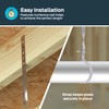 HoldRite 3 Inch Galvanized Pipe Hanger, DWV Pipe Support, GPH300Z