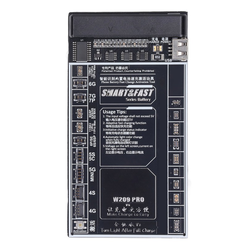 Battery Quick Charging Activation Board Functional LED Display Smart Identification
