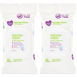 Unbranded (2 pack) Parent's Choice Pacifier Wipes, Fruit Flavored, 40 Count