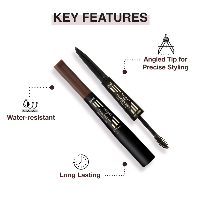 EBIN NEW YORK Secret of Pharaoh Dual Eyebrow Pencil &